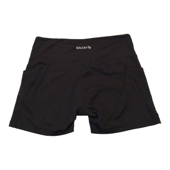 Baleaf Biker Shorts Size L Black Pockets Athletic 5" Inseam - Picture 5 of 6
